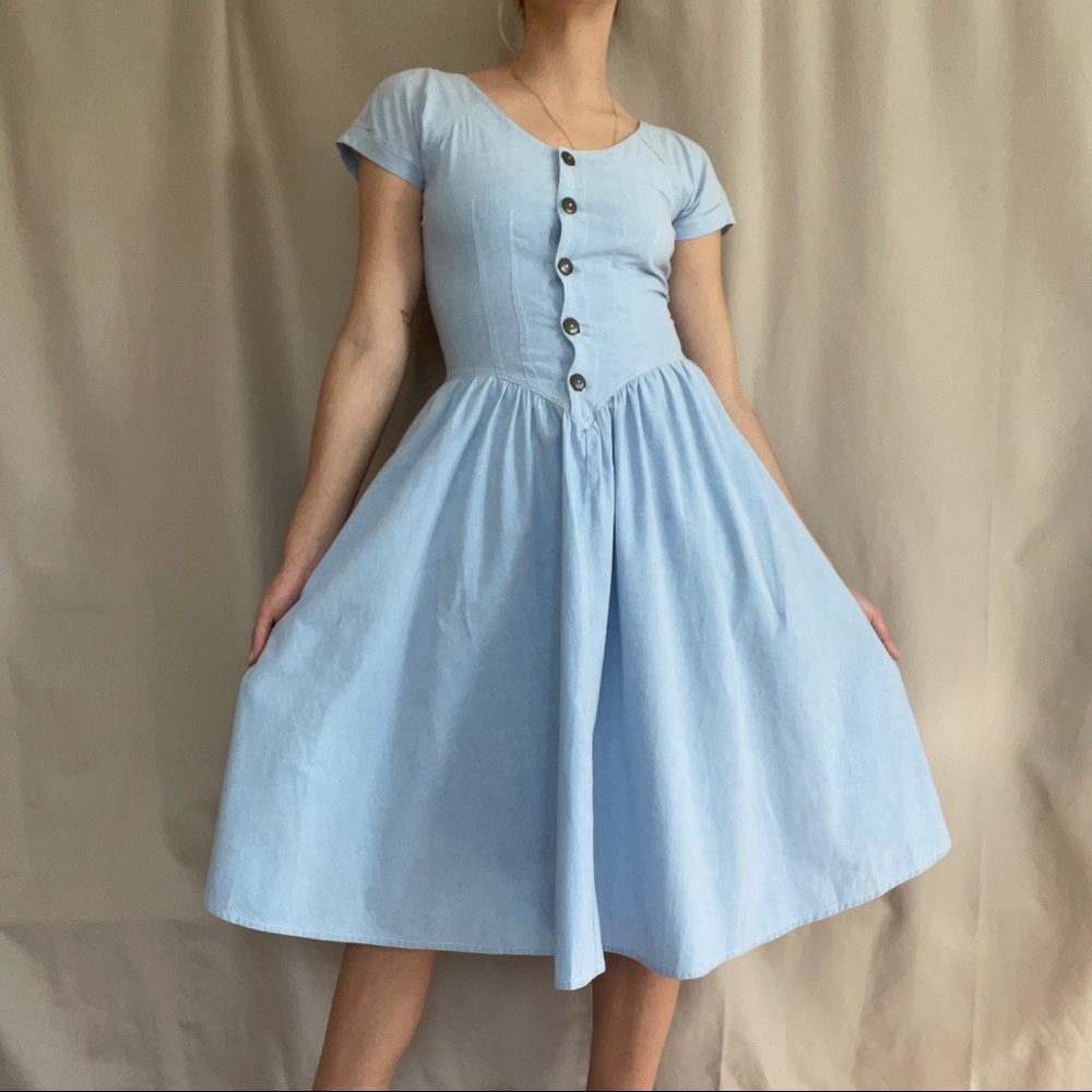 vintage 80s summer dress with pockets 💧